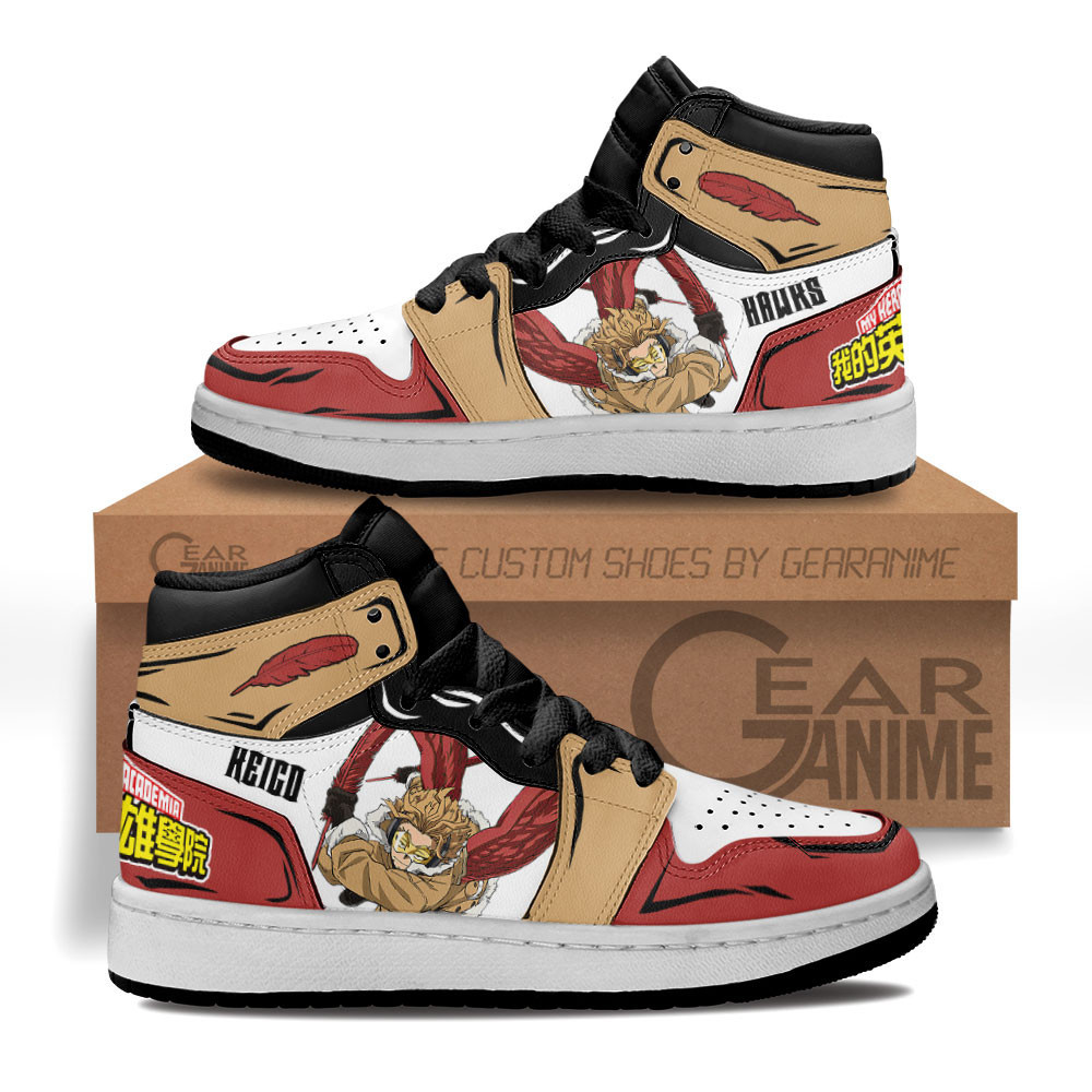 Keigo Takami Custom Anime Kids High-Top Leather Sneakers