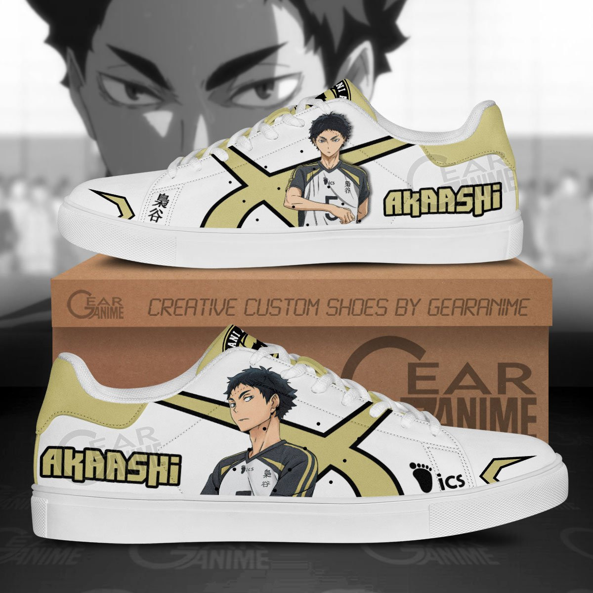 Keiji Akaashi Custom Anime Classic Court Shoes