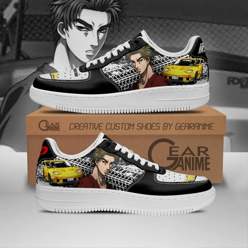 Keisuke Takahashi Initial Custom Anime Low-Top Leather Sneakers