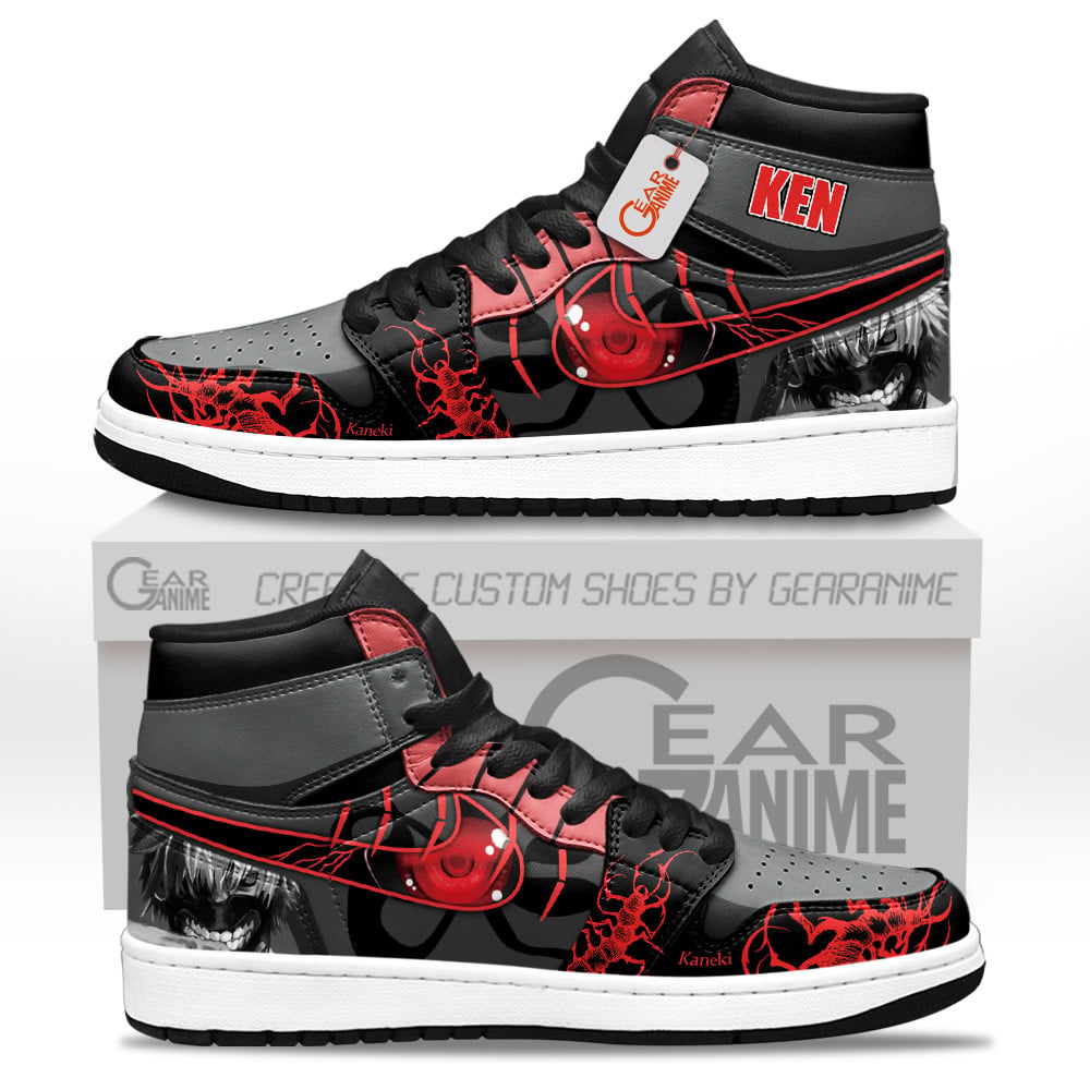 Ken Kaneki Custom Anime High-Top Leather Sneakers Kagune Form's