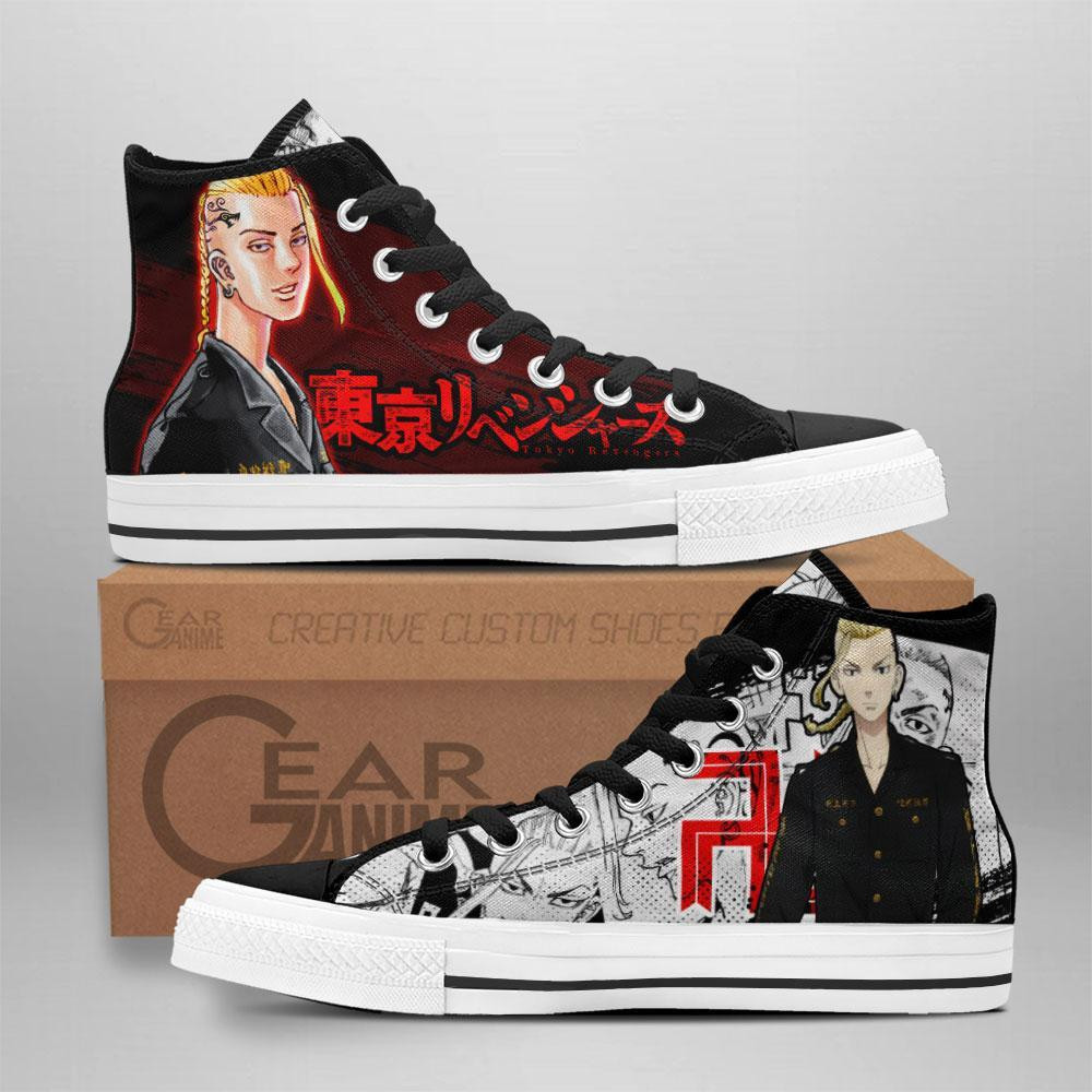 Ken Ryuguji Custom Anime High-Top Canvas Shoes TT1009