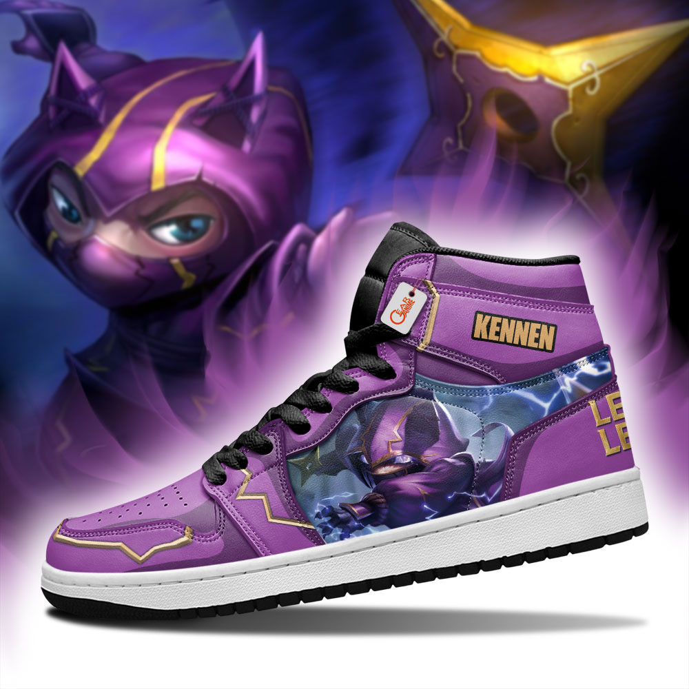Kennen Custom Gaming High-Top Leather Sneakers LOL Game Personalized