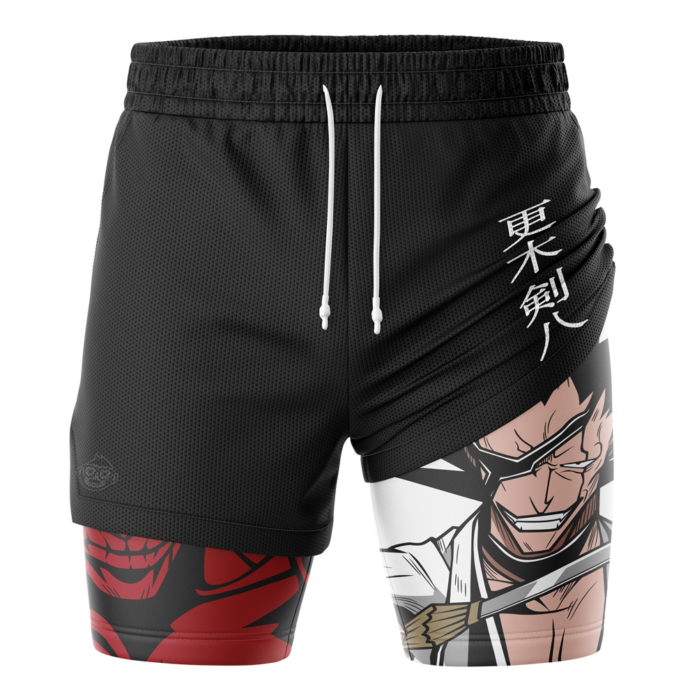 Kenpachi Bankai Bleach 2-in-1 Performance Shorts