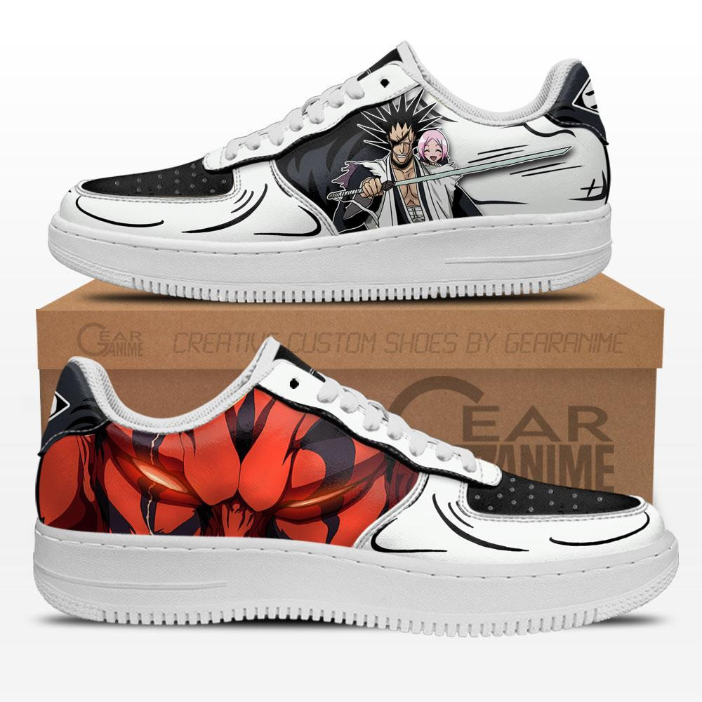 Kenpachi Zaraki Custom Anime Low-Top Leather Sneakers