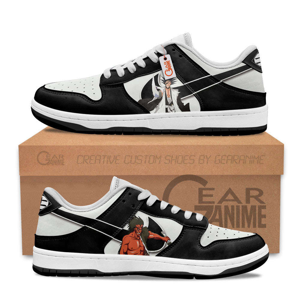 Kenpachi Zaraki Custom Anime Low-Top Skate Sneakers