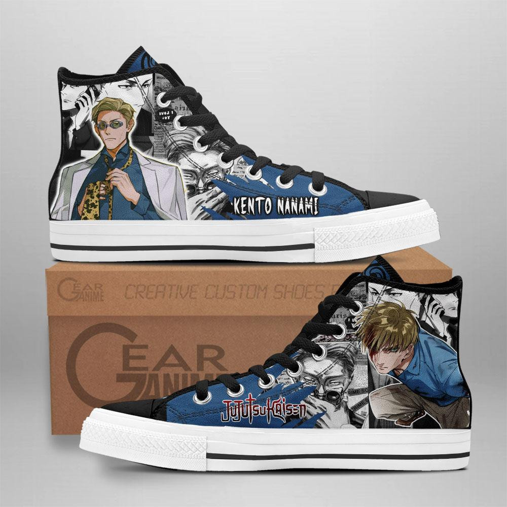 Kento Nanami Custom Anime High-Top Canvas Shoes TT1210