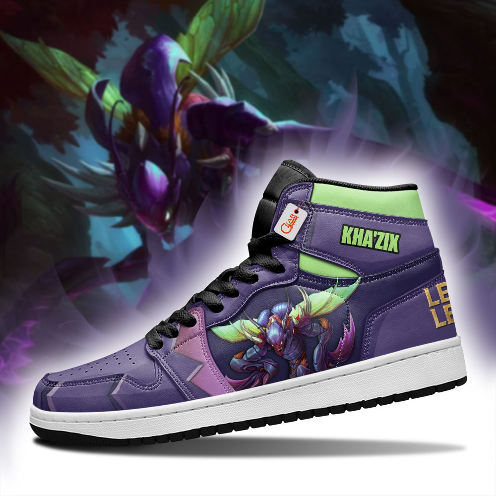 Kha'Zix Custom Gaming High-Top Leather Sneakers LOL Game Personalized