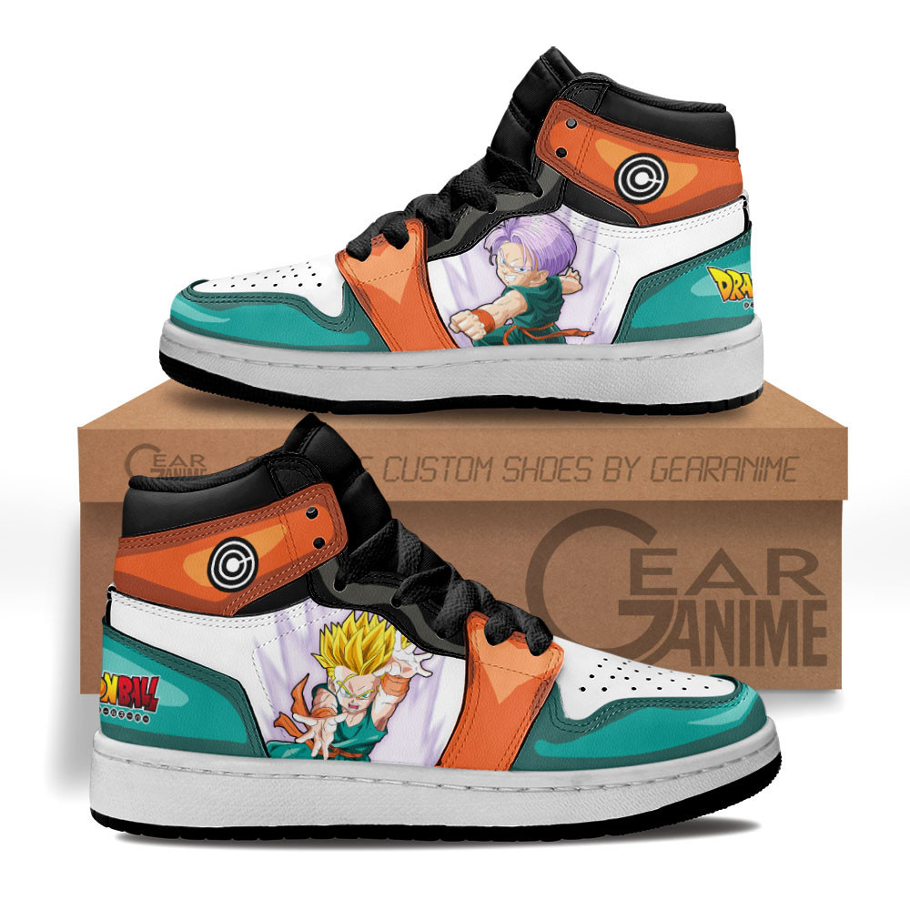 Kid Trunks Custom Anime Kids High-Top Leather Sneakers