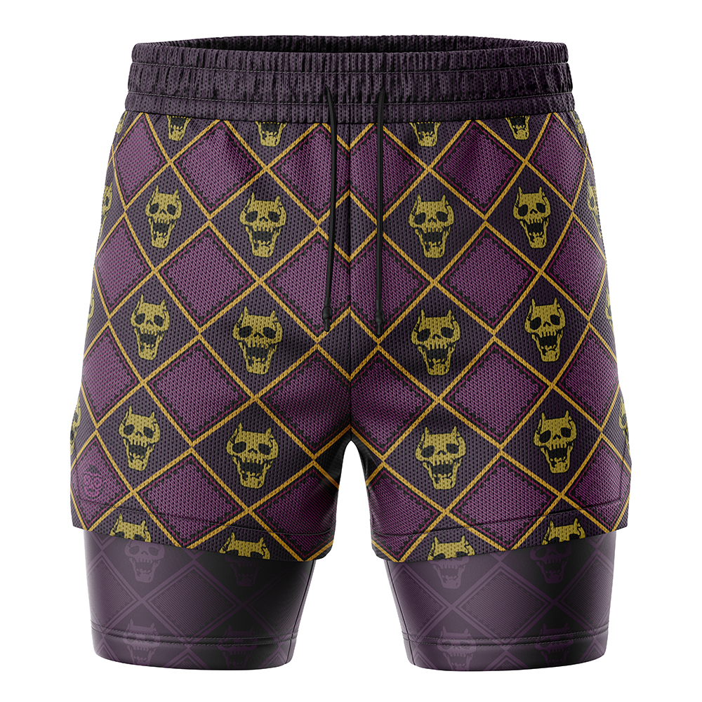 Killer Queen Jojo’s Bizarre Adventure 2-in-1 Performance Shorts