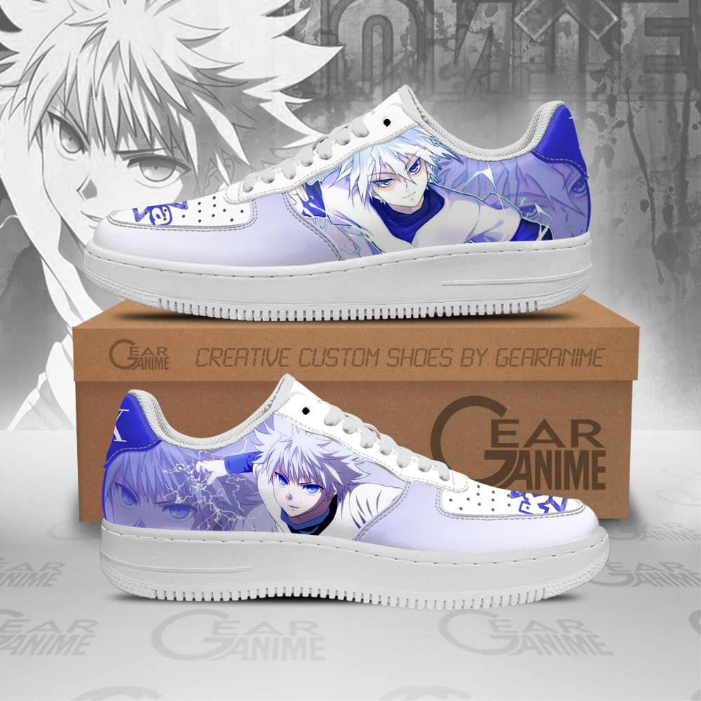 Killua Custom Anime Low-Top Leather Sneakers