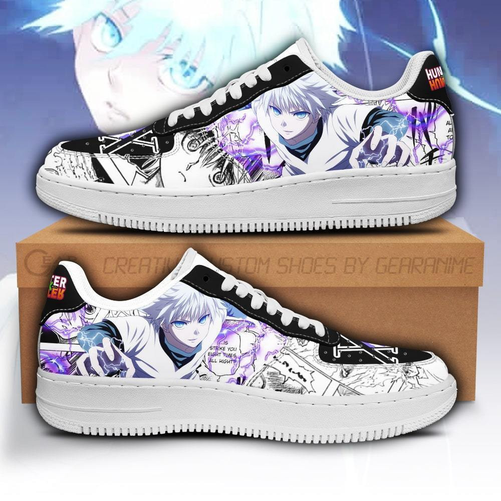 Killua Custom Anime Low-Top Leather Sneakers