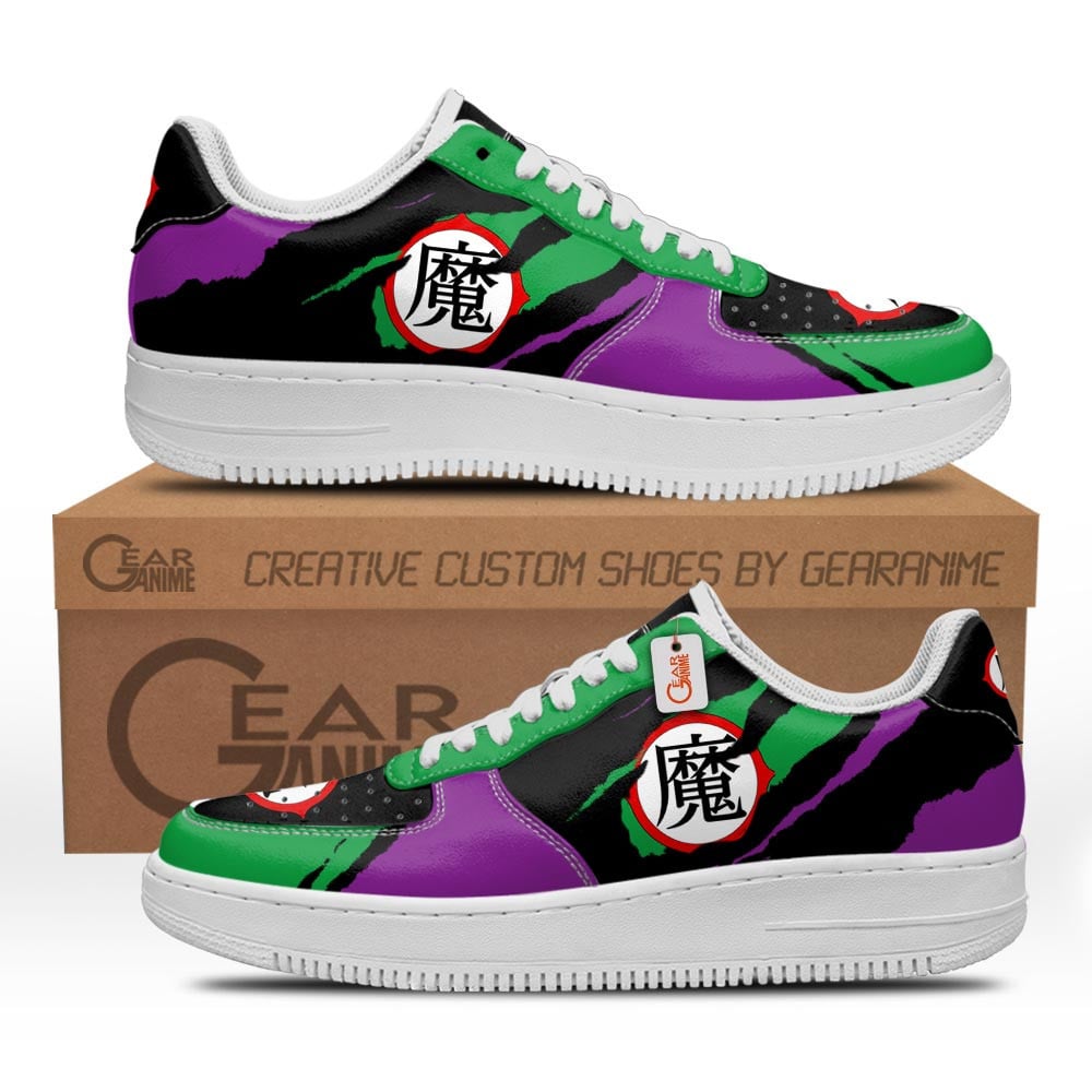 King Piccolo Symbol Custom Anime Low-Top Leather Sneakers