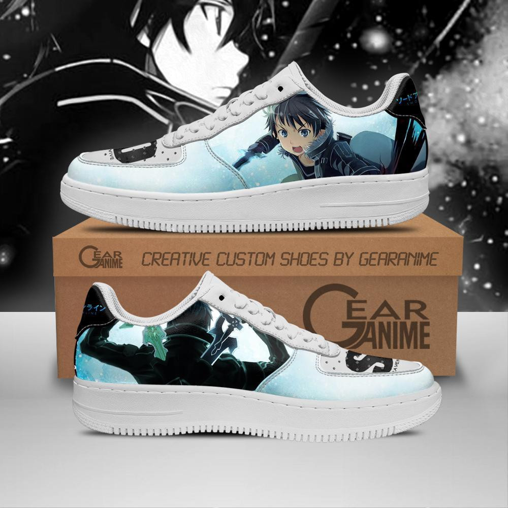 Kirito Custom Anime Low-Top Leather Sneakers