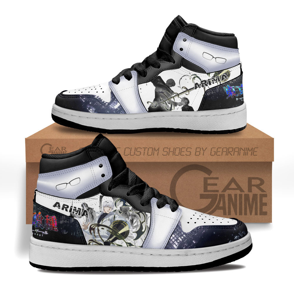 Kishou Arima Custom Anime Kids High-Top Leather Sneakers MV2802