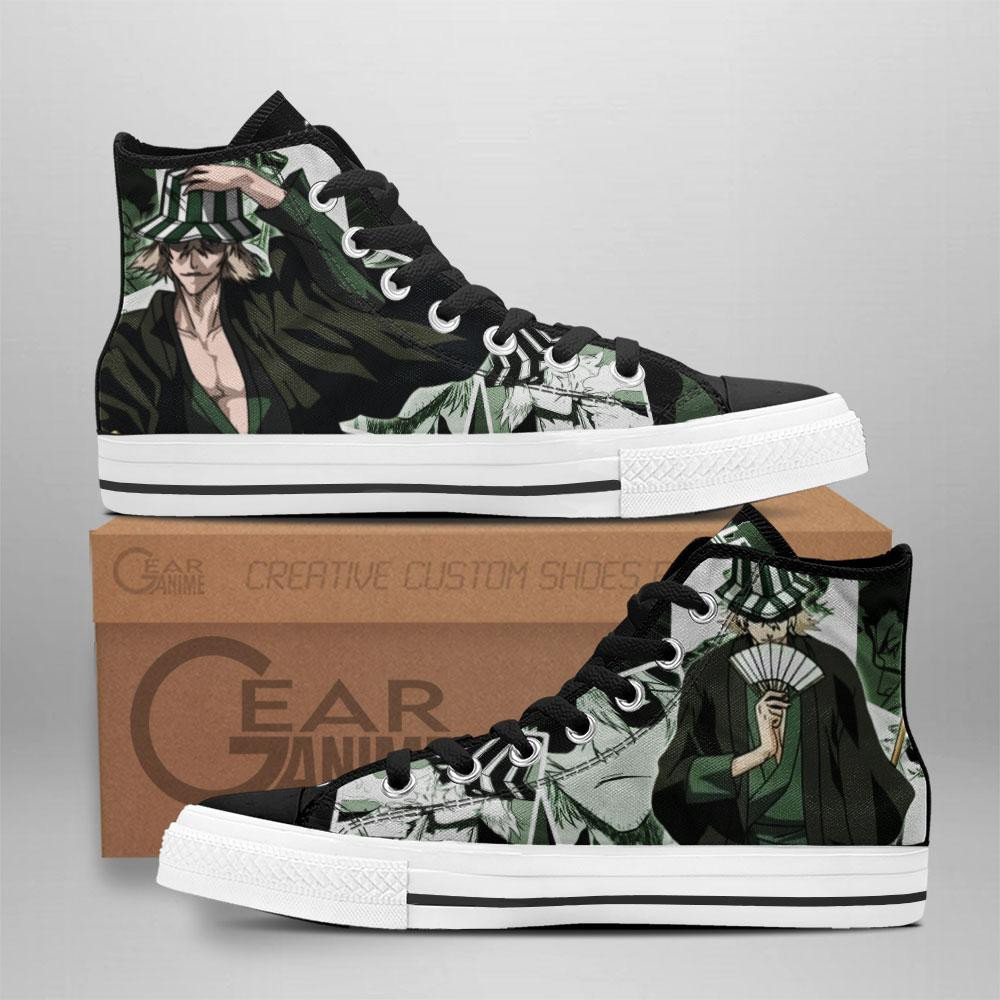 Kisuke Urahara Custom Anime High-Top Canvas Shoes TT0409