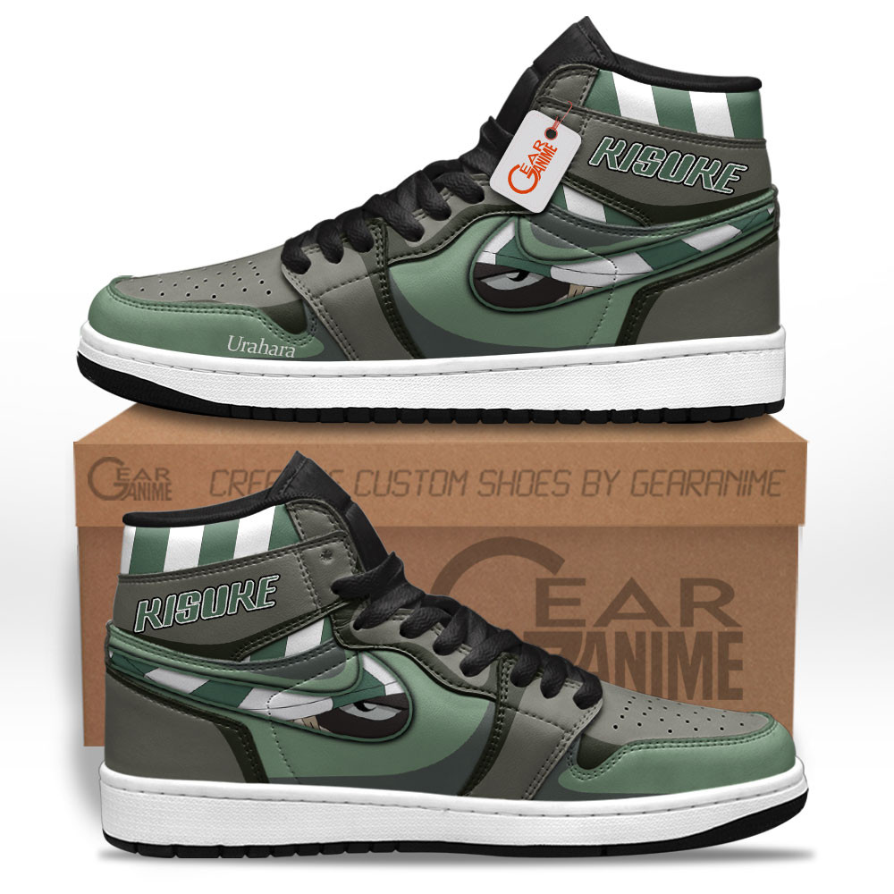 Kisuke Urahara High-Top Leather Sneakers 12th Division Custom Name