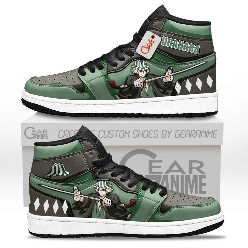 Kisuke Urahara High-Top Leather Sneakers Custom Name