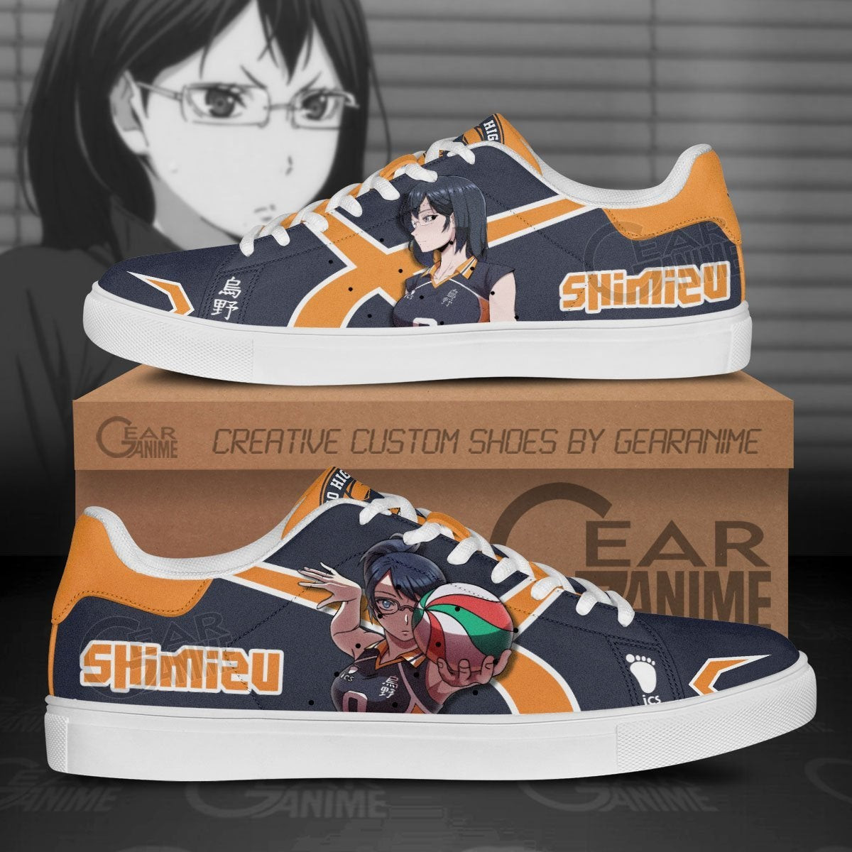 Kiyoko Shimizu Custom Anime Classic Court Shoes