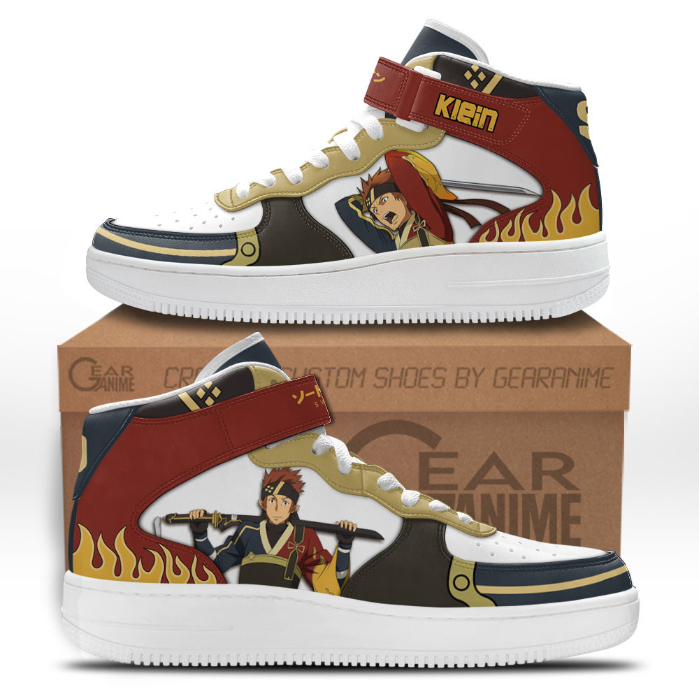 Klein Custom Anime Mid-Top Leather Sneakers MN2804