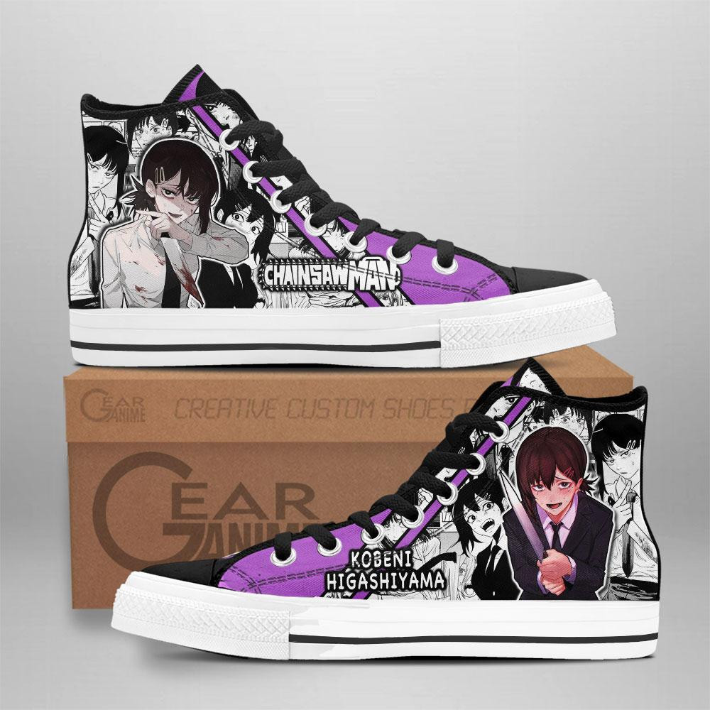 Kobeni Higashiyama Custom Anime High-Top Canvas Shoes NTT141