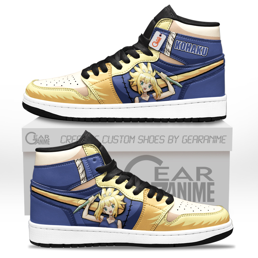 Kohaku High-Top Leather Sneakers Custom Name