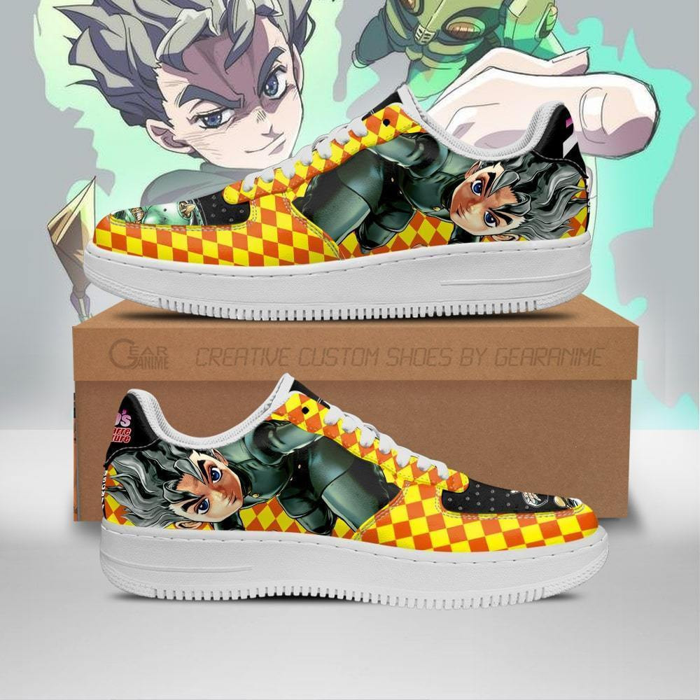 Koichi Hirose Custom Anime Low-Top Leather Sneakers