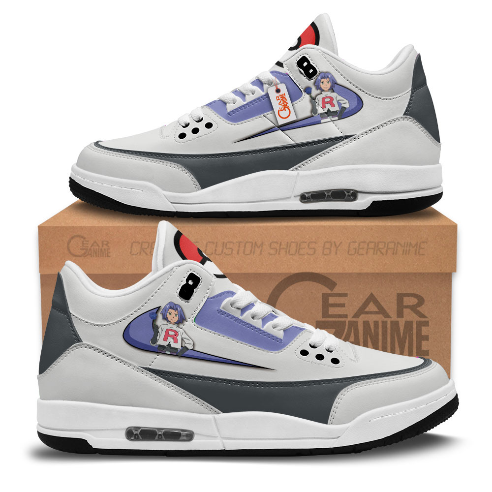 Kojiro James Custom Anime Retro 3 Leather Sneakers
