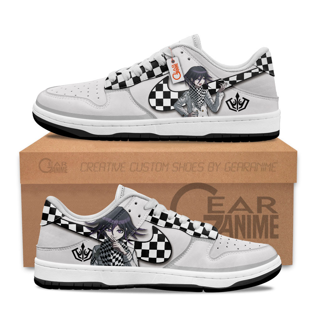 Kokichi Oma Custom Anime Low-Top Skate Sneakers
