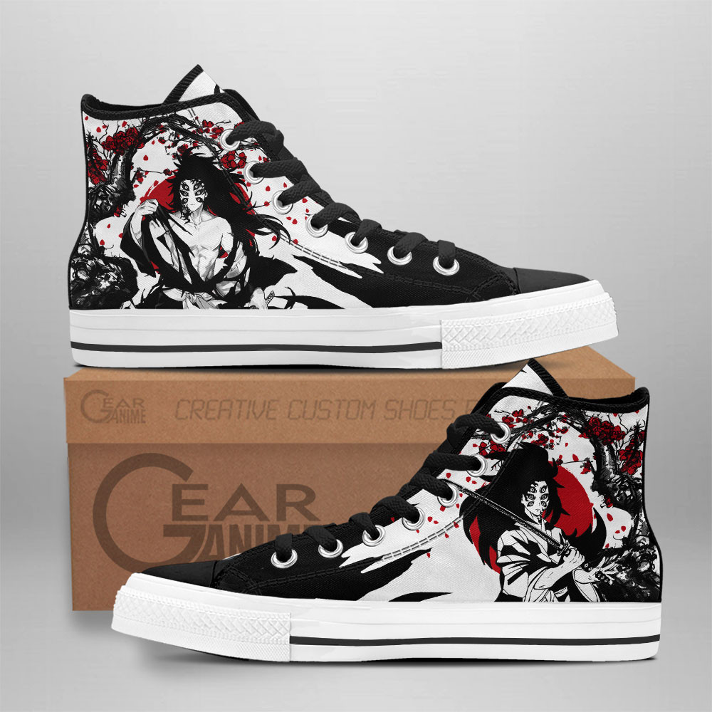Kokushibo Custom Anime High-Top Canvas Shoes