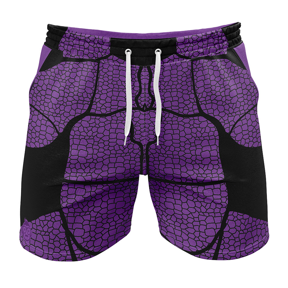 Kokushibo Haori Pattern Demon Slayer Gym Shorts
