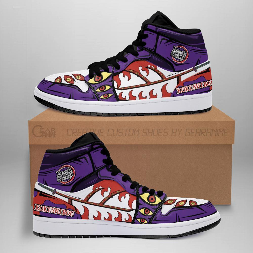 Kokushibou Custom Anime High-Top Leather Sneakers