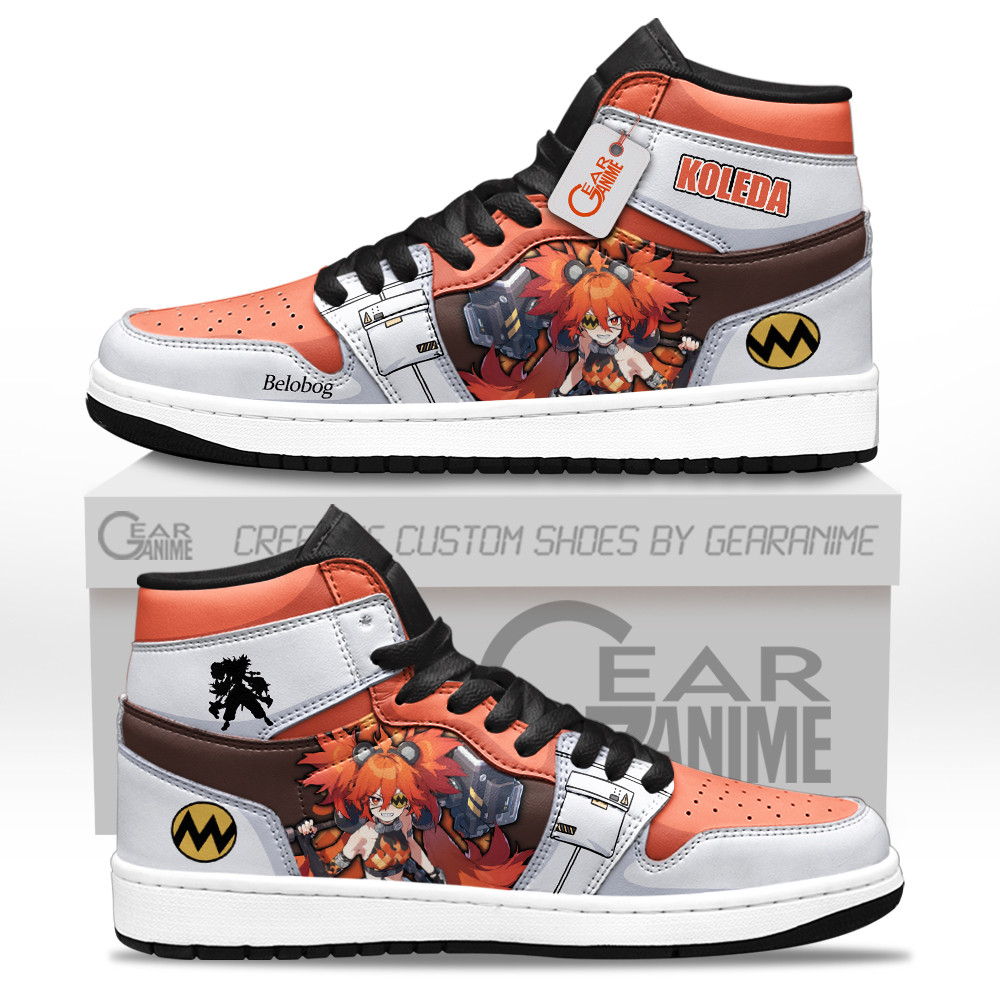 Koleda Belobog Custom Gaming High-Top Leather Sneakers Zenless Zone Zero Custom Shoes