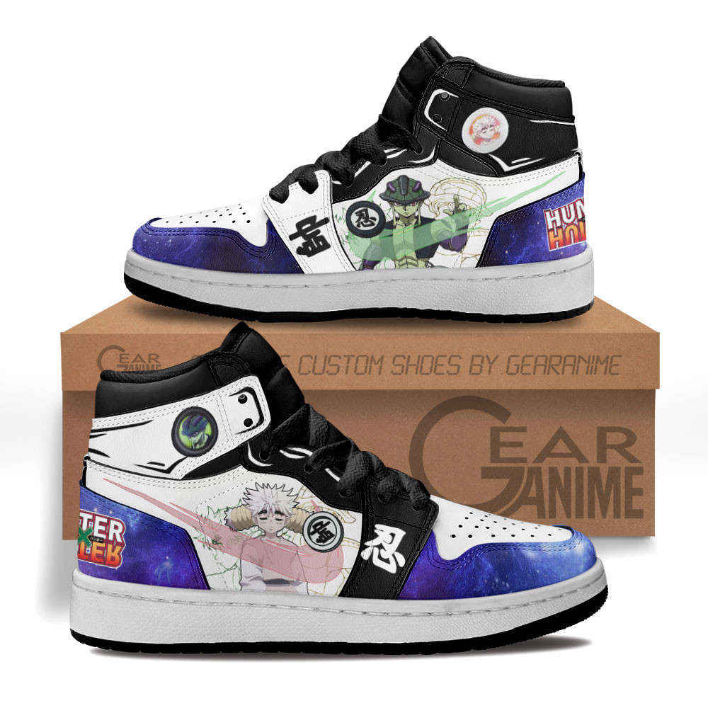 Komugi x Meruem Custom Anime Kids High-Top Leather Sneakers