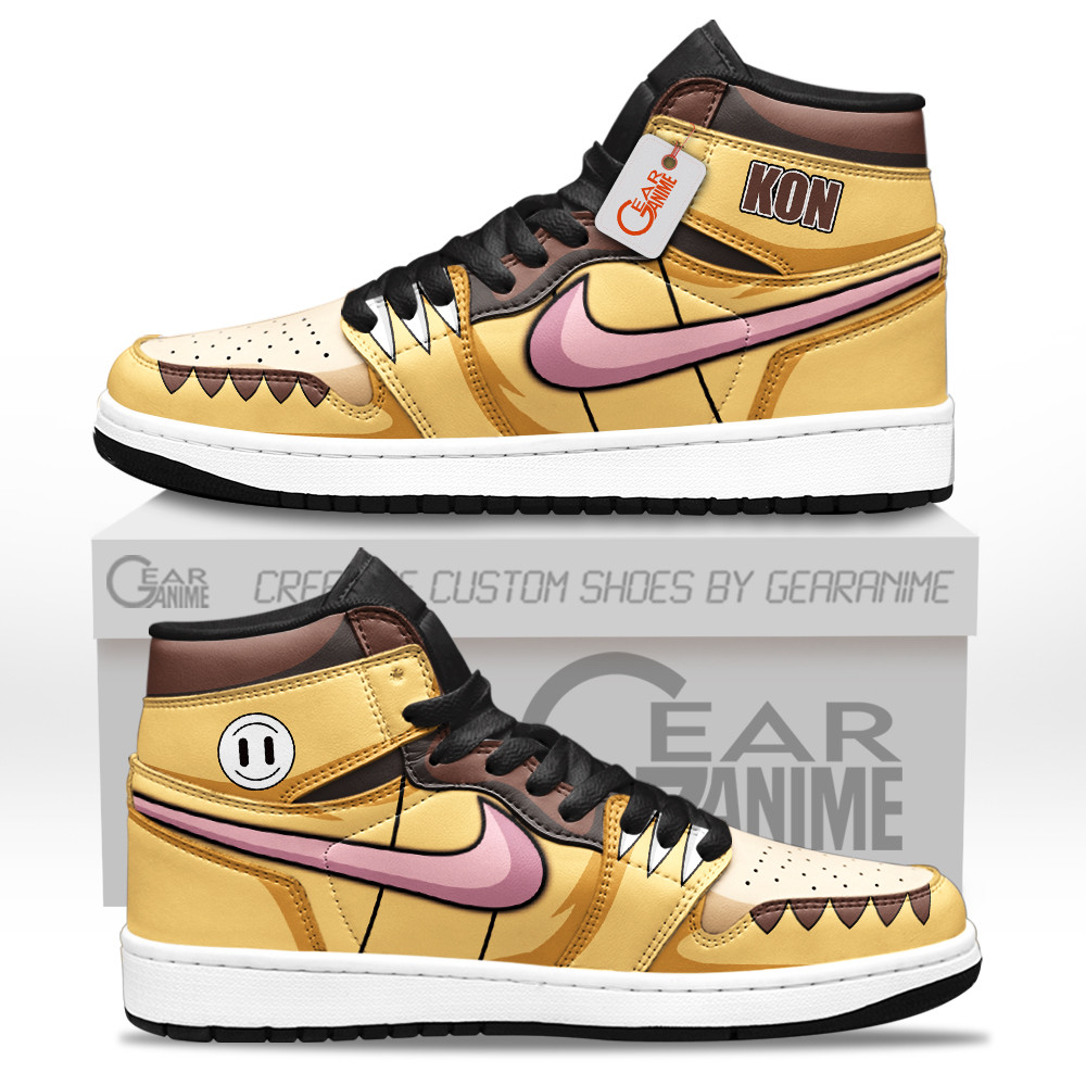 Kon High-Top Leather Sneakers Custom Name