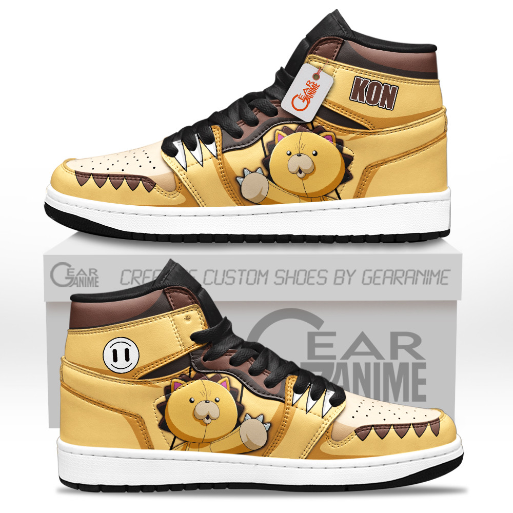 Kon High-Top Leather Sneakers Custom Name