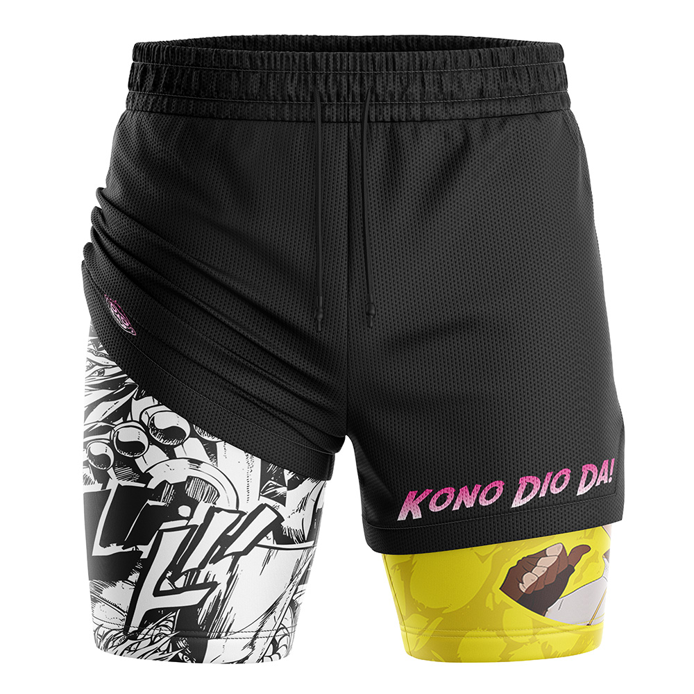 Kono Dio Da Jojo’s Bizarre Adventure 2-in-1 Performance Shorts