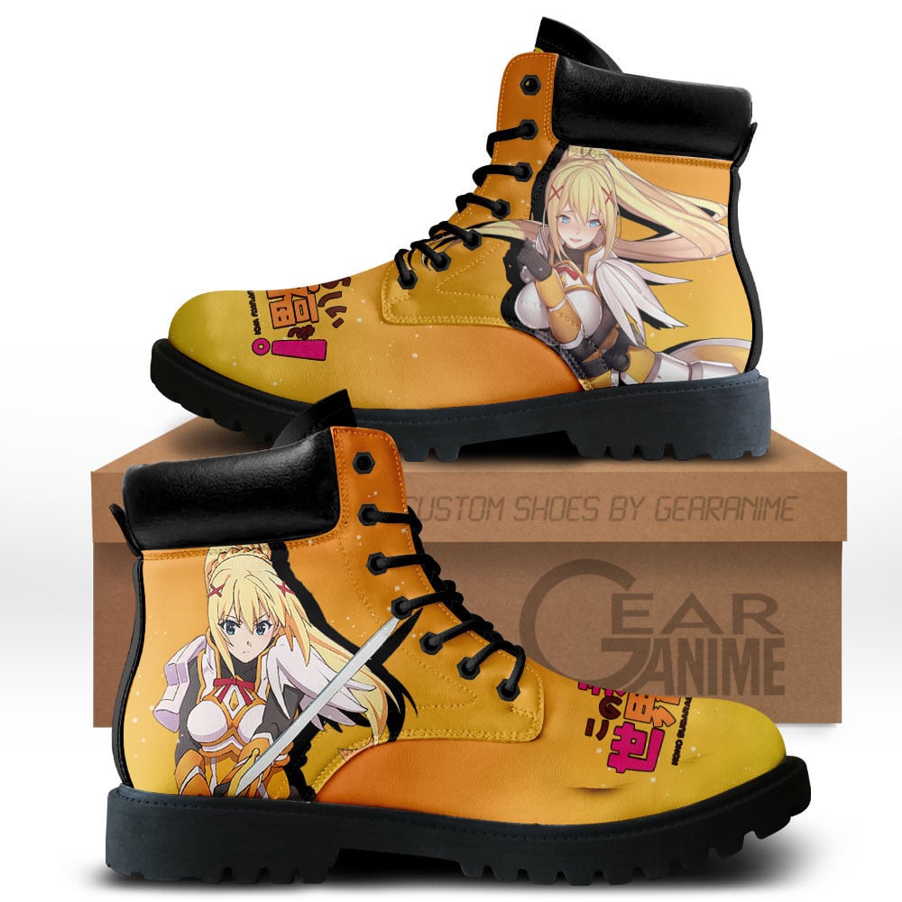 KonoSuba Darkness Custom Anime Combat Boots MV0711