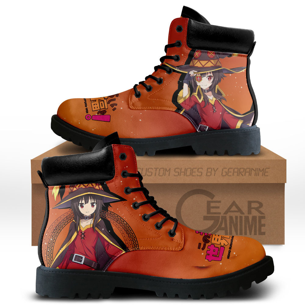 KonoSuba Megumin Custom Anime Combat Boots MV0711