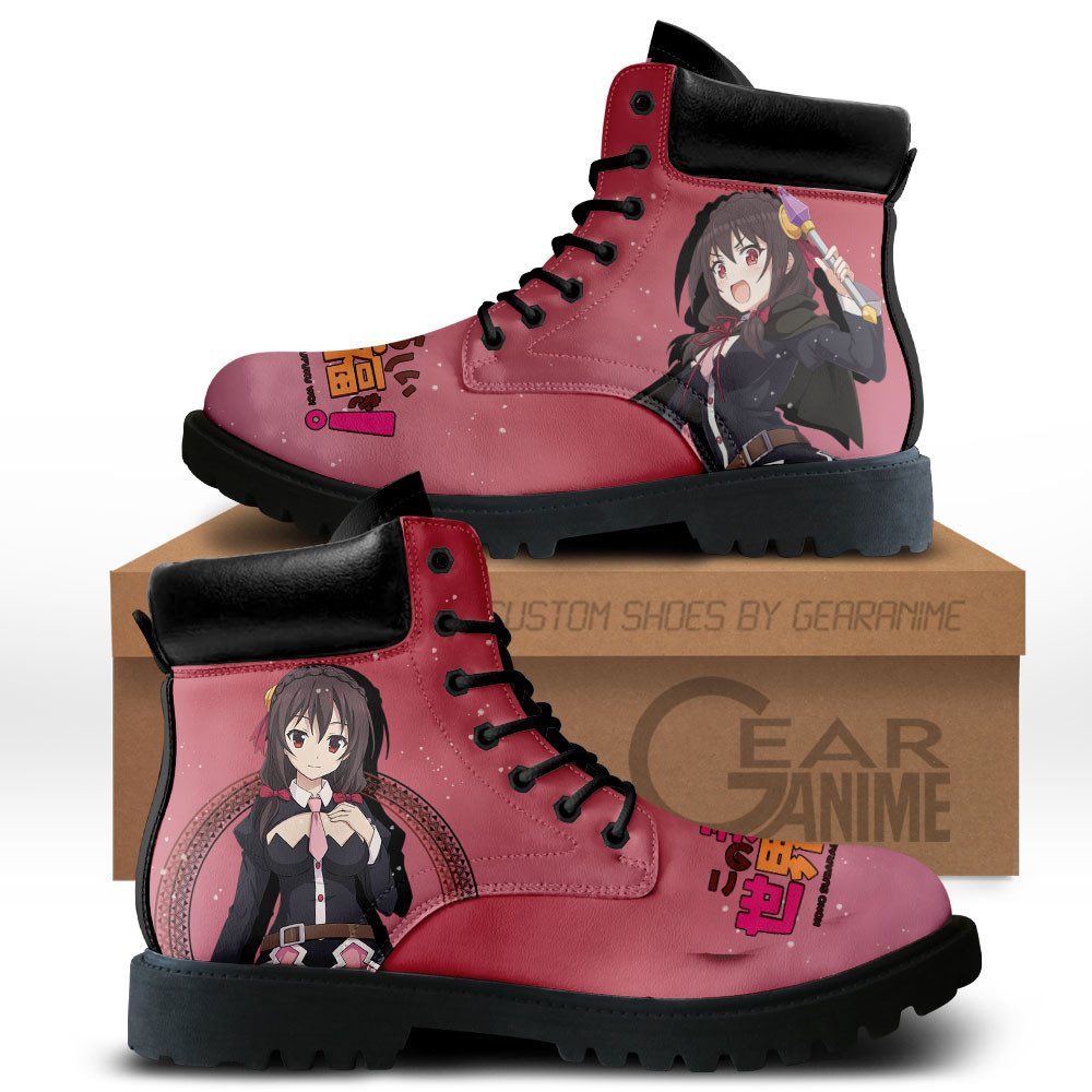 KonoSuba Yunyun Custom Anime Combat Boots MV0711