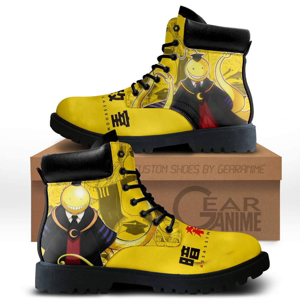 Koro Sensei Custom Anime Combat Boots MV0711