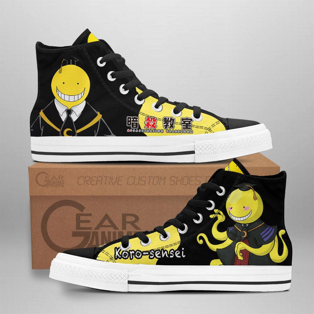 Koro Sensei Custom Anime High-Top Canvas Shoes NTT131