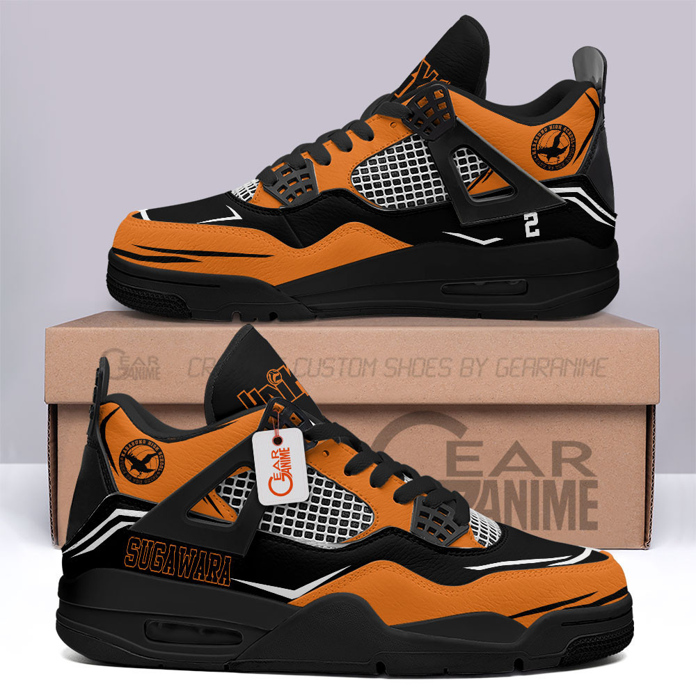 Koshi Sugawara Retro 4 Leather Sneakers Custom Name