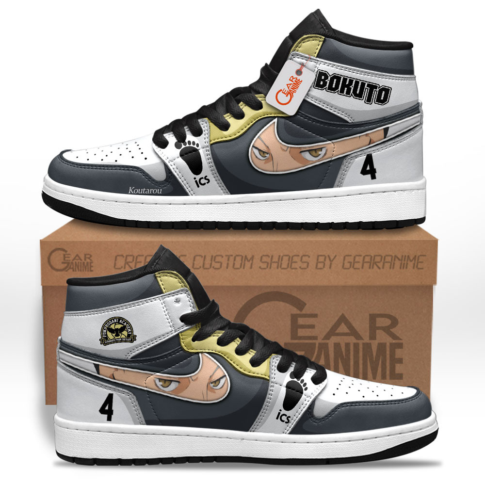Kotaro Bokuto High-Top Leather Sneakers Custom Name