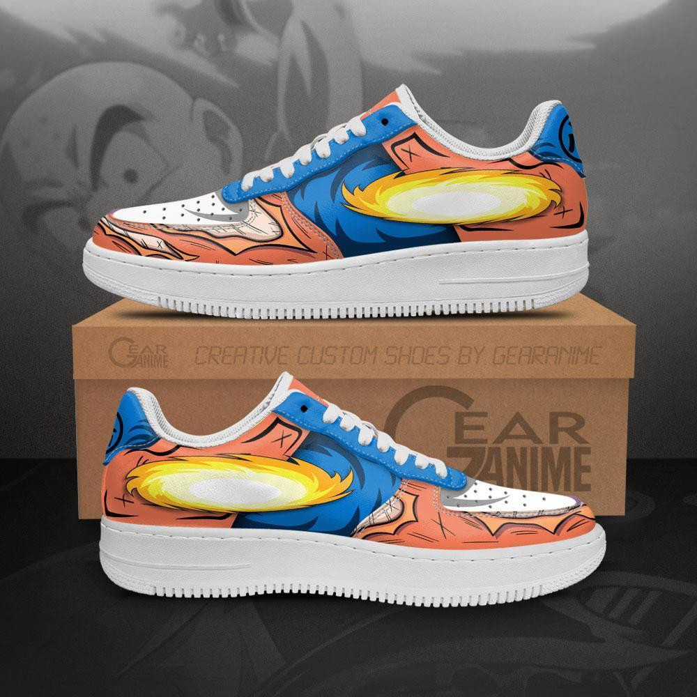 Krillin Custom Anime Low-Top Leather Sneakers