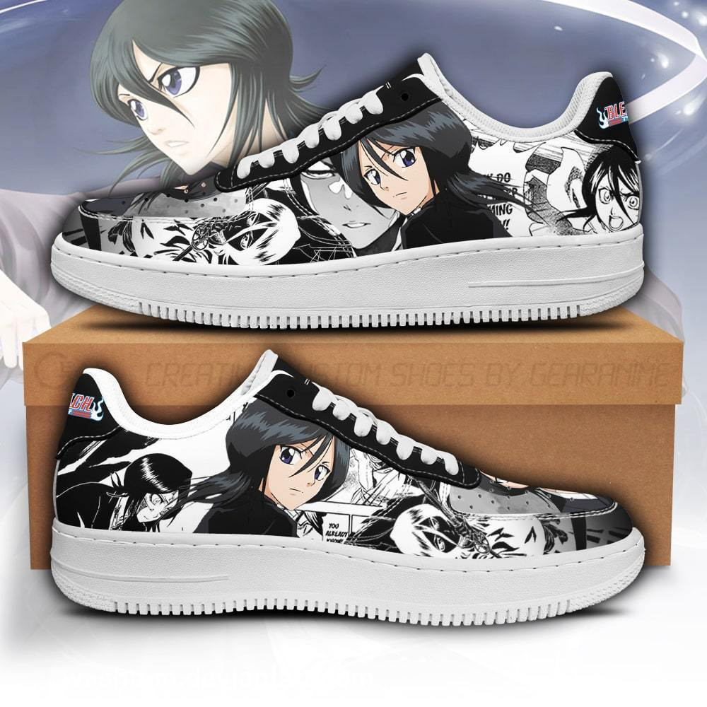 Kuchiki Rukia Custom Anime Low-Top Leather Sneakers