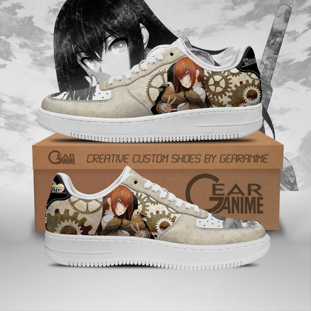 Kurisu Makise Custom Anime Low-Top Leather Sneakers