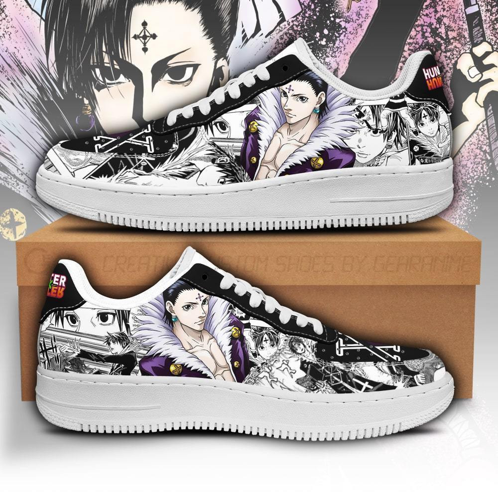 Kuroro Lucifer Custom Anime Low-Top Leather Sneakers