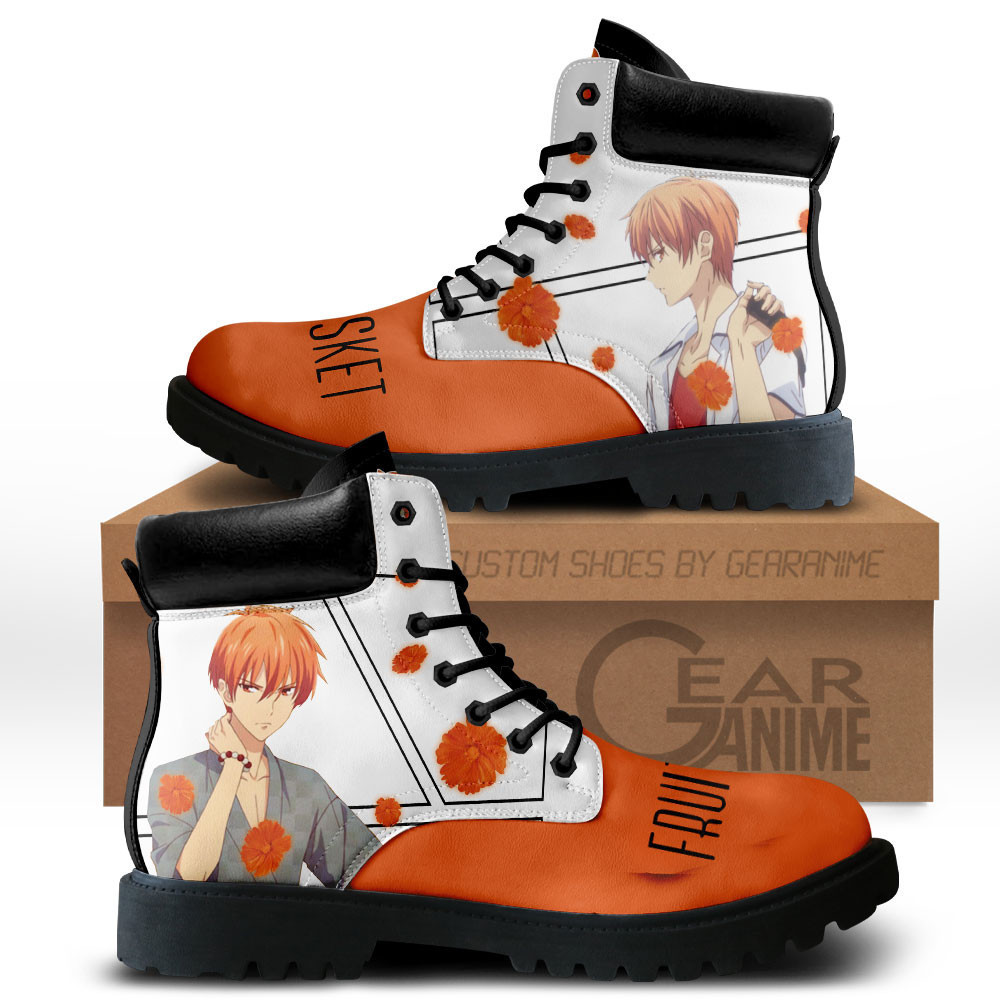 Kyo Sohma Custom Anime Combat Boots MV0512
