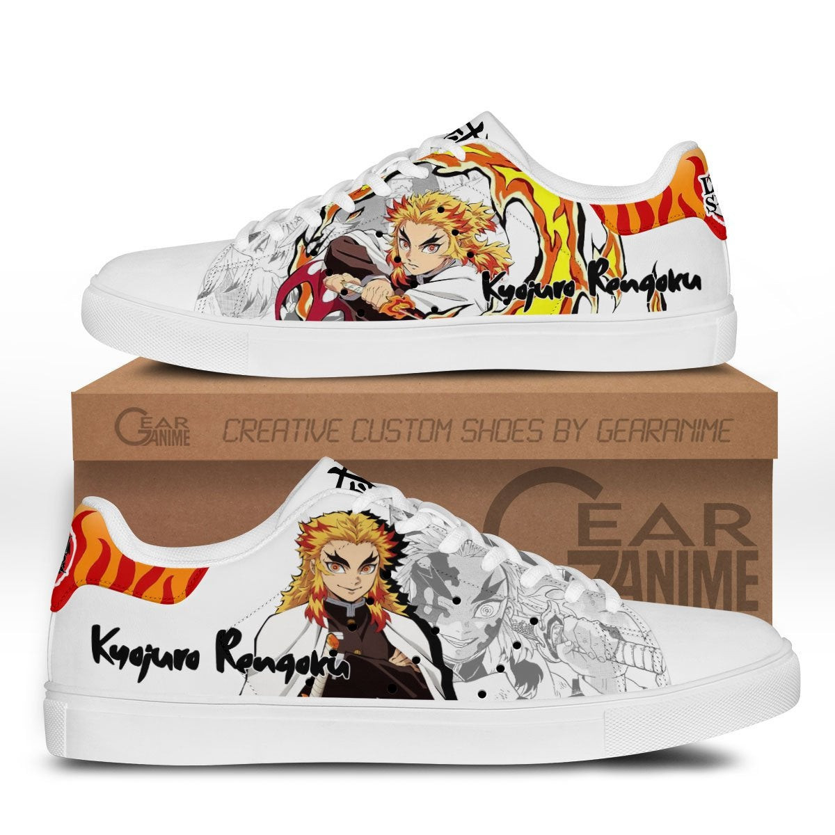 Kyojuro Rengoku Custom Anime Classic Court Shoes