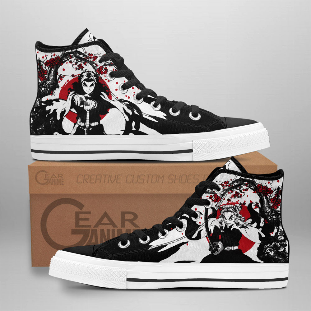 Kyojuro Rengoku Custom Anime High-Top Canvas Shoes